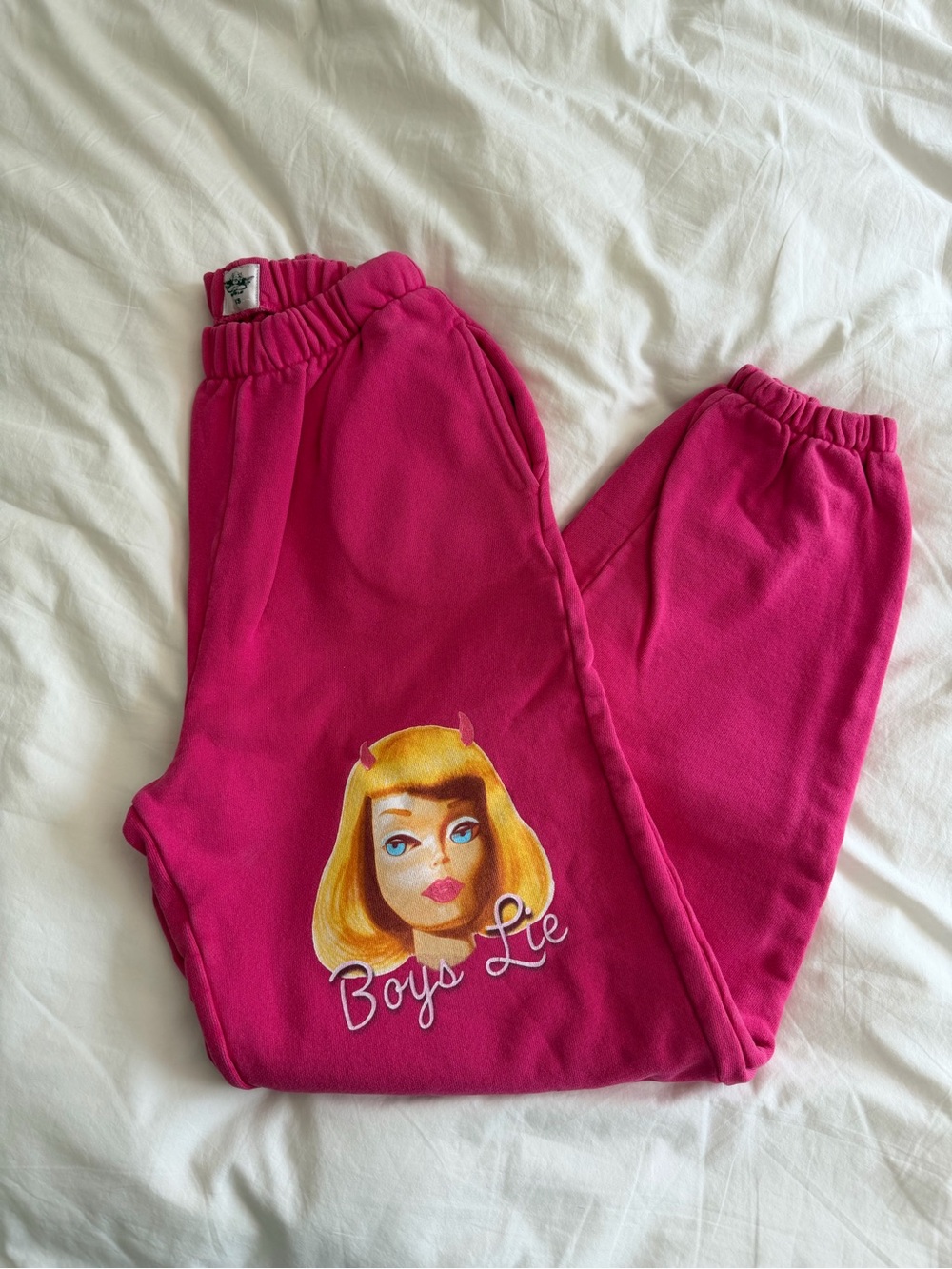 Boys lie Ken you not Barbie sweatpants pink
